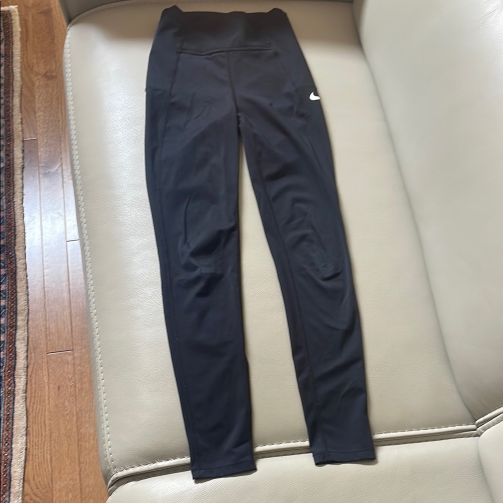 Big Girls Nike Black Dri Fit Athletic Leggings